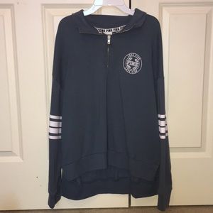 Quarter Zip PINK Sweatshirt